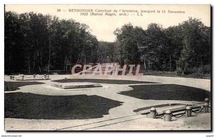 CPA Rethondes Carrefour de l'Armistice Inaugure le 11 Novembre Militaria
