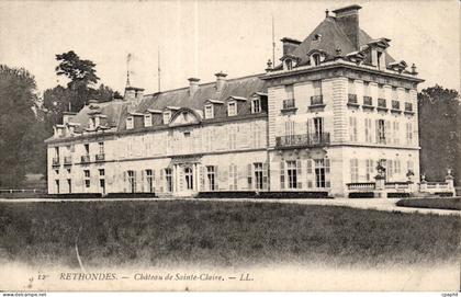 CPA Rethondes Chateau de Sainte Claire
