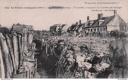 60 RIBECOURT DRESLINCOURT TRANCHEE FRANCAISE A LA SORTIE DU VILLAGE