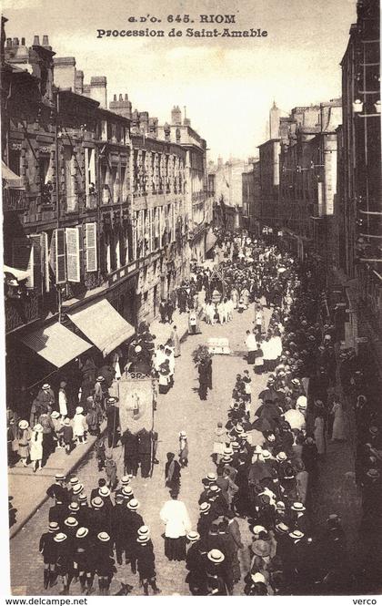 Carte postale ancienne de RIOM