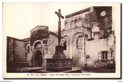 CPA Riom Eglise de Mozac
