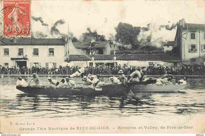 Carte Postale Ancienne - 42 - Rive-de-gier - Grande fête nautique de Rivoiron et Valley de Rive-de-gier - Animée - CPA -