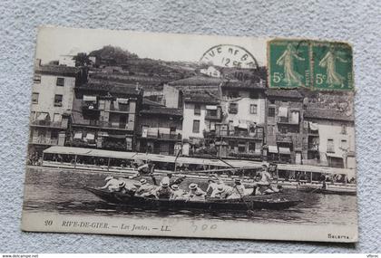 Cpa 1917, Rive de Gier, les joutes, Loire 42