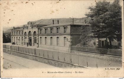 CPA Rive de Gier La gare