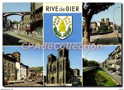 CPSM Rive De Gier Le Viaduc Armoiries La Madeleine La Rue Victor Hugo