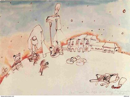 42 - Roanne - Gare de Roanne - Art Peinture de Florence Baumgartner - CPM - Voir Scans Recto-Verso