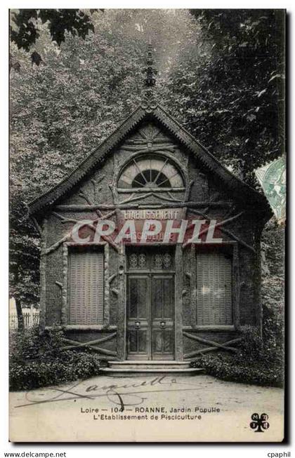 Roanne - Jardin Populle - - CPA
