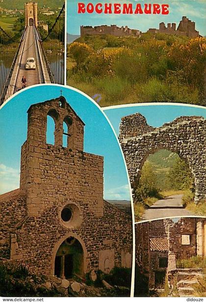 Carte Postale - 07 - Rochemaure - Multivues - Vieilles pierres - Automobiles - CPM - Voir Scans Recto-Verso - Poscard -