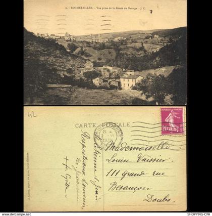 42 - Rochetaillée - LVue prise de la route du barrage