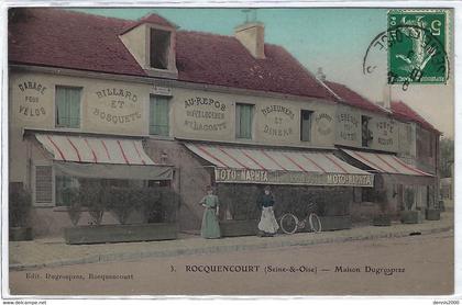 ROCQUENCOURT (78) - HOTEL RESTAURANT MAISON DUGROSPREZ - Ed. Dugrosprez, Rocquencourt