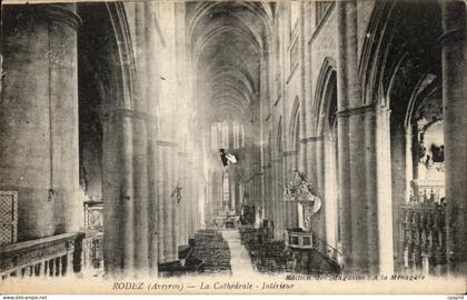 CPA Rodez la Cathdrale Interieur