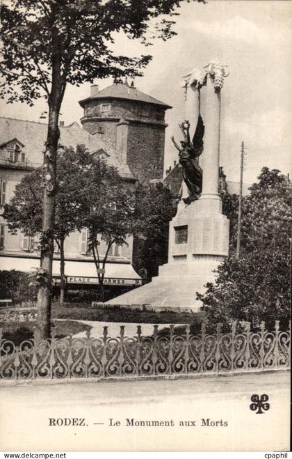 Rodez CPA Le monument aux morts