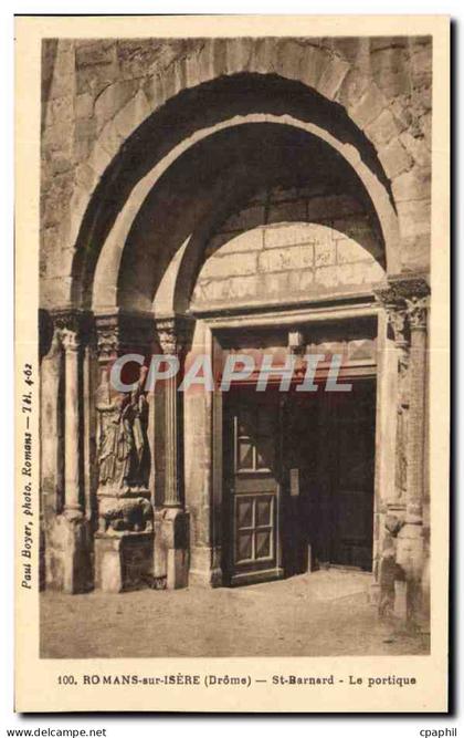 CPA Romans sur Isere St Bernard Le portique