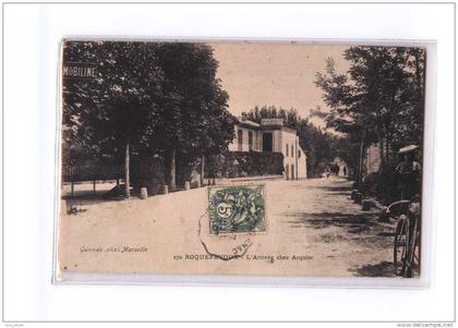 13 ROQUEFAVOUR Arrivée, Hotel Arquier, ed Guende 170, 1907