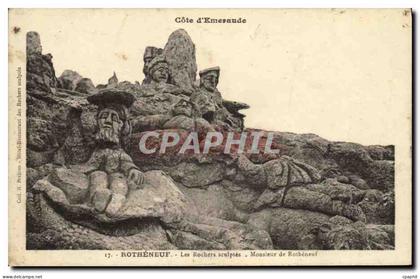 CPA Rotheneuf Les Rochers Sculptes Monsieur de Rotheneuf
