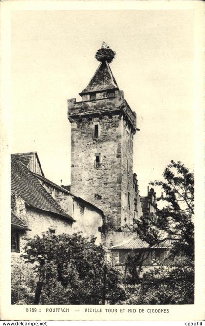 CPA Rouffach Vieille Tour Et Nid De Clgognes