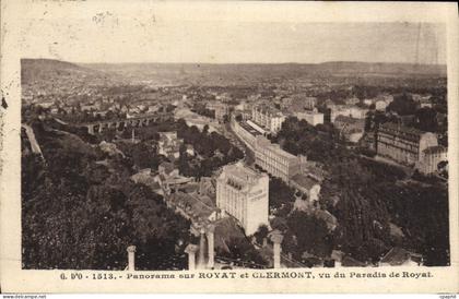 CPA Panorama Sur Royat Et Clermont Vu Du Paradis De Royat