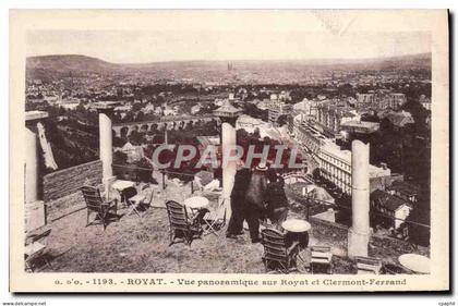 CPA Royat Vue Panoramique Sur Royat et Clermont Ferrand