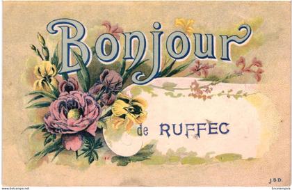 CPA  Carte Postale France  Ruffec Bonjour de Ruffec 1918 VM104736