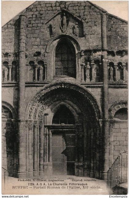 CPA   Carte Postale France  Ruffec Portail de l'église  VM107362