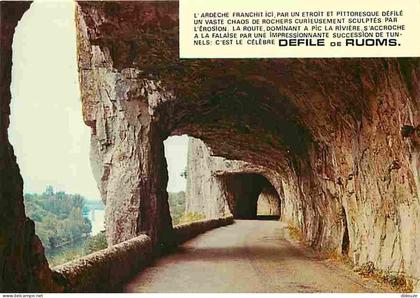 Carte Postale - 07 - Ruoms - Les Gorges de l'Ardèche - Le Défilé de Ruoms - Carte Neuve - CPM - Voir Scans Recto-Verso -