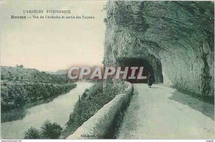 CPA Ruoms Vue de l'Ardeche et Sortie des Tunnels
