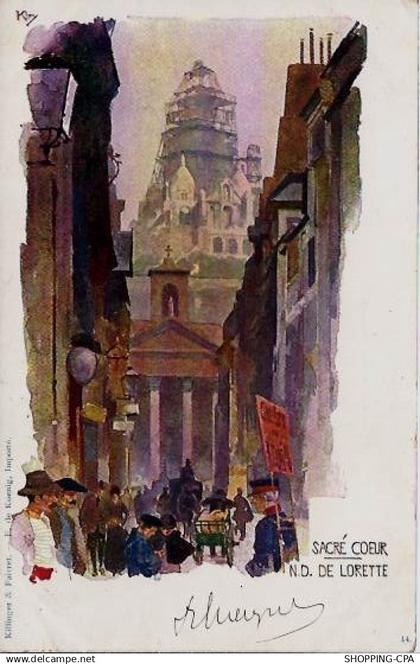 Paris - Sacré Coeur et N.D. de Lorette - 1905