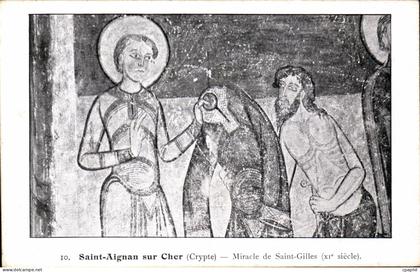 CPA Saint Aignan sur Cher Miracle de Saint Gilles