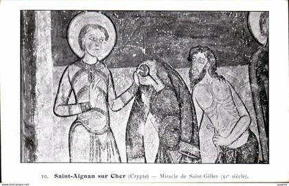 CPA Saint Aignan sur Cher Miracle de Saint Gilles (11eme)