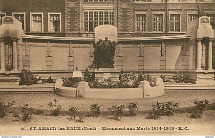 59 - Saint Amand les Eaux - Monument aux Morts 1914-1918 - CPA - Voir Scans Recto-Verso