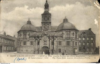 CPA Saint Amand Les Eaux L'Hotel de Ville Ancien Prieure des Peres Benedictins