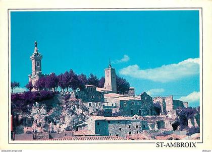 30 - Saint Ambroix - Rocher du Dugas - Flamme Postale de Saint Ambroix - CPM - Voir Scans Recto-Verso
