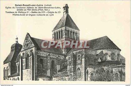 CPA Saint Benoit sur Loire Loiret Eglise de l'Ancienne Abbaye de Saint Benoit sur Loire