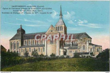 CPA Saint-Benoit sur Loire (Loiret).Eglise de l'Ancienne Abbaye de St benoit sur loire