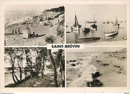 44 - Saint Brévin les Pins - Multivues - Scènes de Plage - CPSM grand format - Voir Scans Recto-Verso