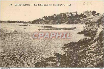 CPA Saint Briac Les Villas vue vers le petit Port