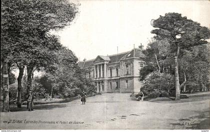 Saint Brieuc CPA Entree des promenades et palais de justice