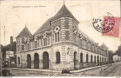 CPA Saint Calais Les halles