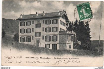 SAINT CERGUES (74) - GRAND HOTEL DE MONTAUBAN