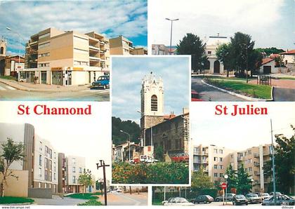 42 - Saint Chamond - Quartier Saint Julien - Automobiles - CPM - Voir Scans Recto-Verso