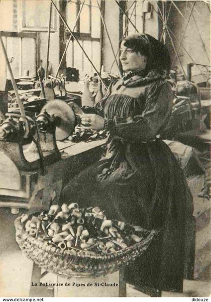 Carte Postale - Reproduction CPA - 39 Saint Claude - La polisseuse de pipes de Saint Claude - Saint Claude autrefois - C