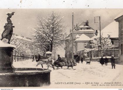 SAINT-CLAUDE EFFET DE NEIGE AVENUE DE BELFORT