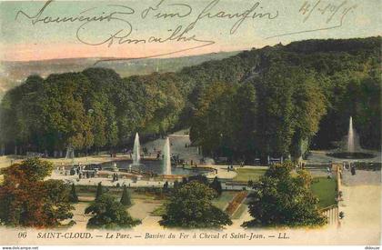 Carte Postale - 92 - Saint Cloud - Parc de Saint Cloud - Bassins du Fer à Cheval et Saint-Jean - CPA - Voir Scans Recto-