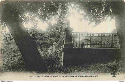 Carte Postale Ancienne - 92 - Saint Cloud - Parc de Saint Cloud - Terrasse de la Lanterne - Détail - CPA - Oblitération