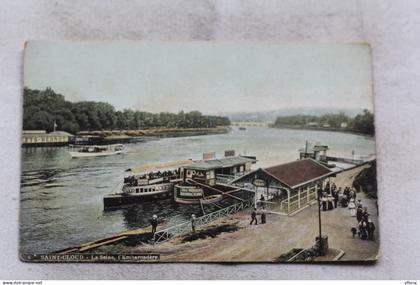 Saint Cloud, la Seine, l'embarcadère, Hauts de Seine 92