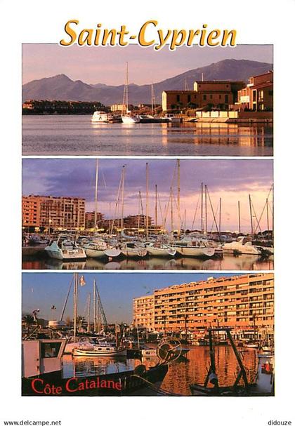66 - Saint Cyprien - Multivues - Bateaux - immeubles - CPM - Voir Scans Recto-Verso