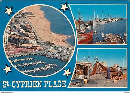 66 - Saint Cyprien - Multivues - Bateaux - Pecheurs - CPM - Voir Scans Recto-Verso