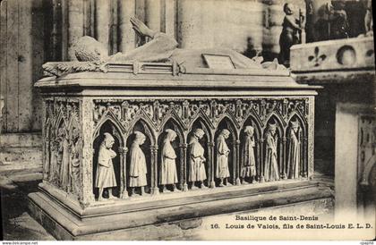CPA Basilique de Saint Denis Louis de Valois fils de Saint Louis