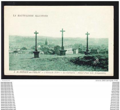 carte de saint didier en velay  ( calvaire ) ( recto verso )