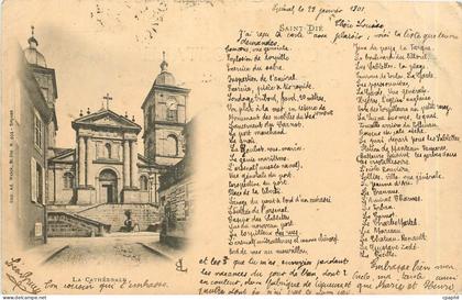CPA Saint Die La Cathedrale